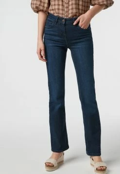 Next Damen Jeans Bootcut - Mottled Blue