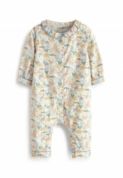 Next Kinder WOVEN COLLARED BABY - Strampler - Blue Elephant Print