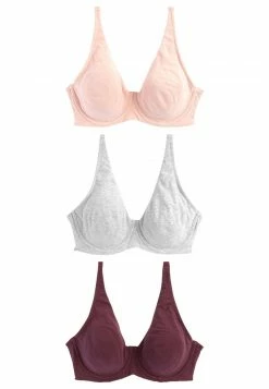 Next Damen 3 PACK - Triangel BH - Plum Purple Grey