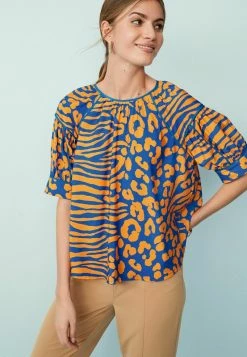 Next Damen HALF SLEEVE - Bluse - Blue
