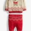 Next CHRISTMAS REINDEER SET OF 2 - Strickpullover - Red | Kinder