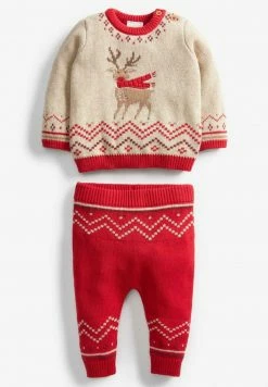 Next CHRISTMAS REINDEER SET OF 2 - Strickpullover - Red | Kinder
