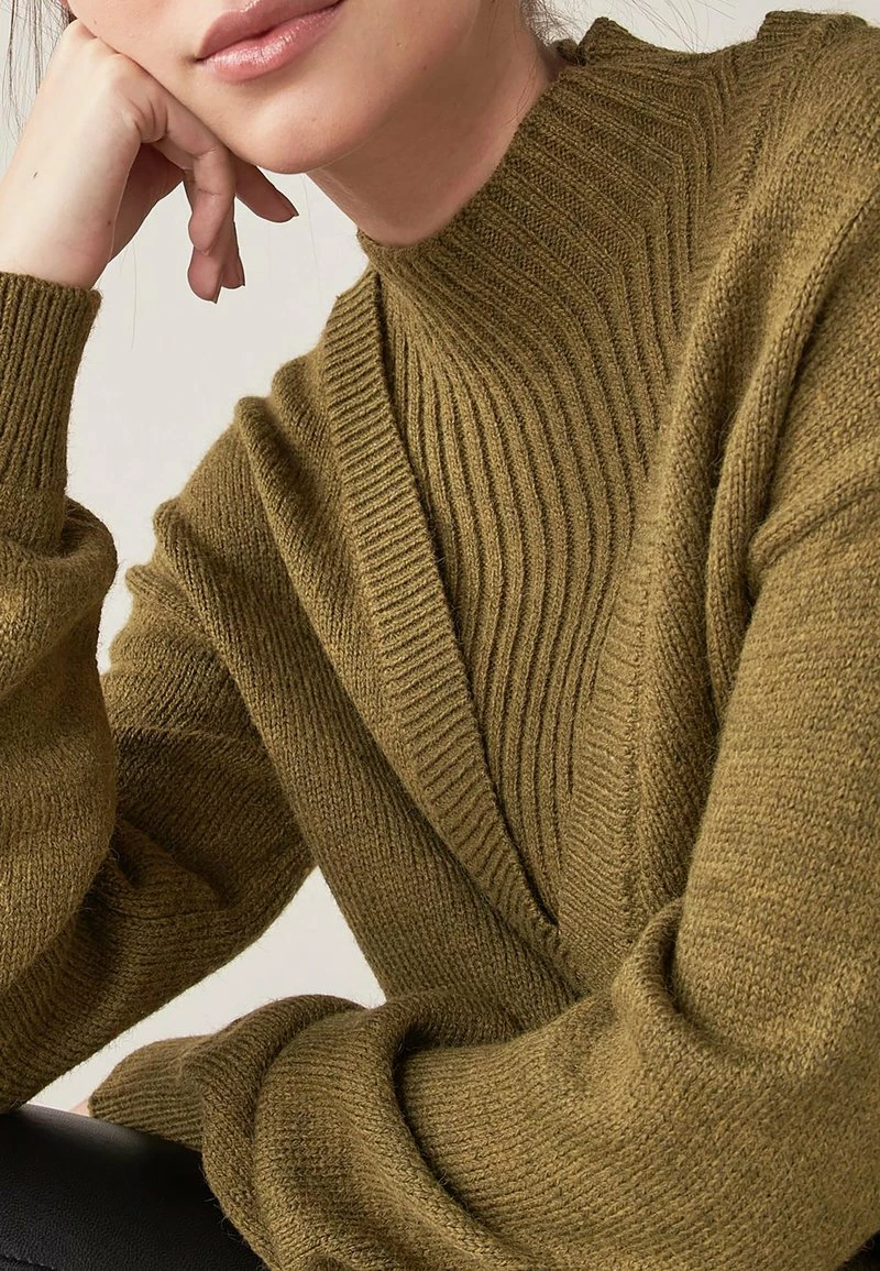 Next Damen Strickpullover - Khaki – Bild 4