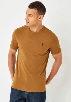 Next Herren REGULAR FIT STAG - T-Shirt Basic - Beige