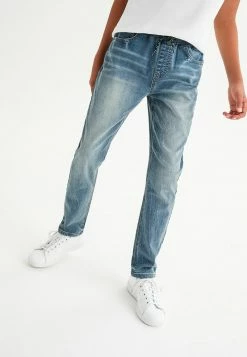 Next Kinder Jeans Straight Leg - Mottled Light Blue