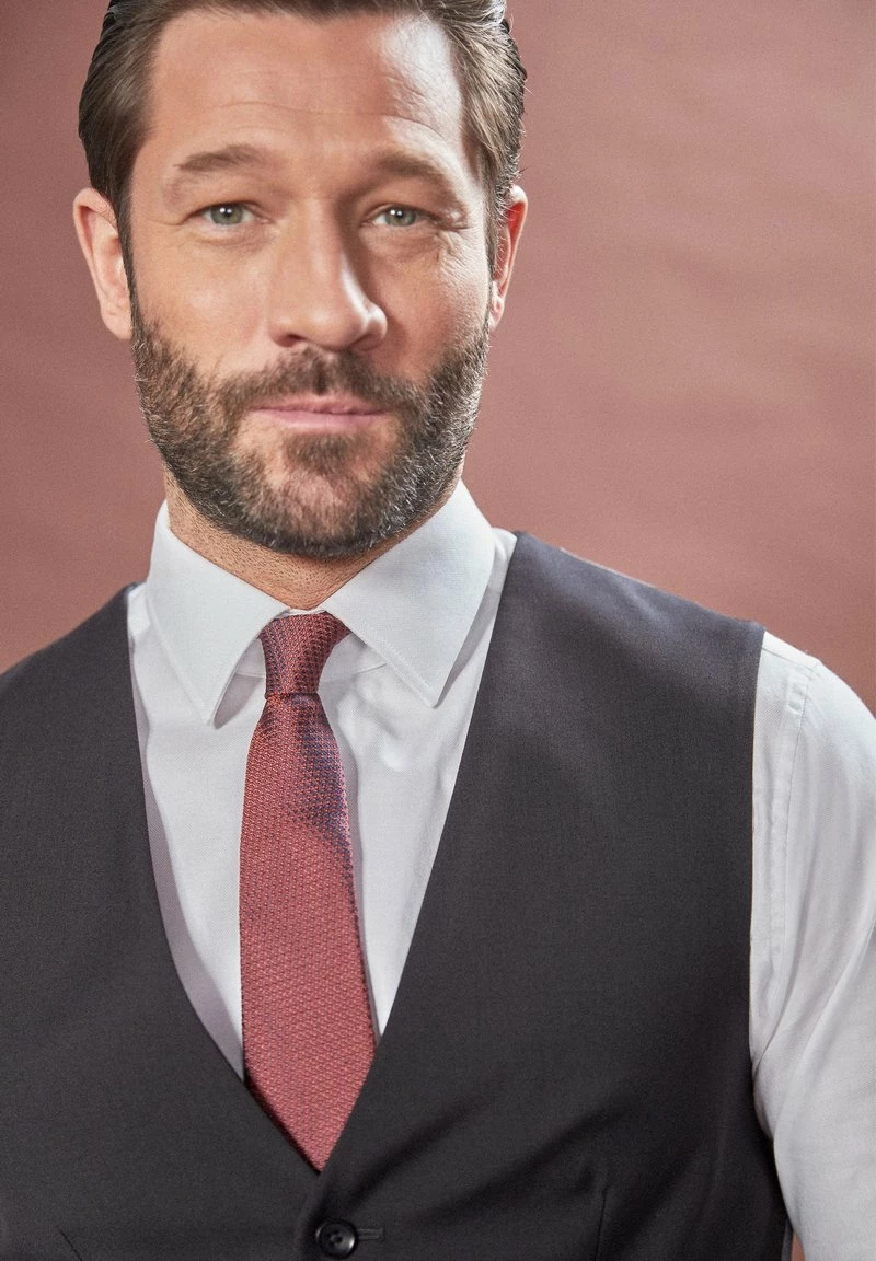 Next Herren SIGNATURE PLAIN SUIT: WAISTCOAT - Anzugweste - Black – Bild 3