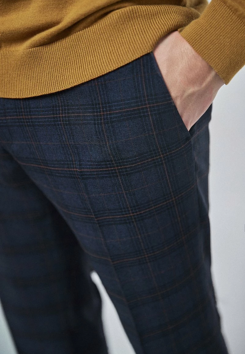 Next Herren REGULAR FIT CHECK - Chino - Blue – Bild 3