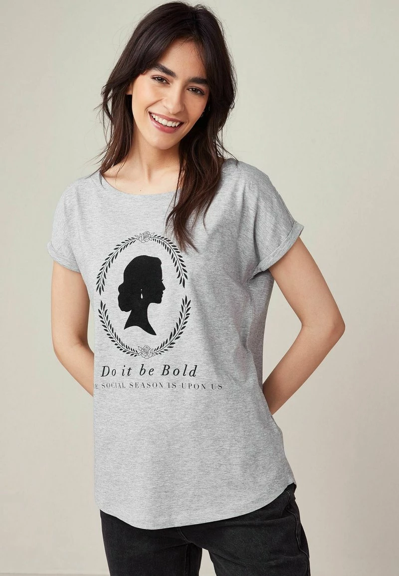 Next T-Shirt Print - Grey Bridgerton Graphic | Damen