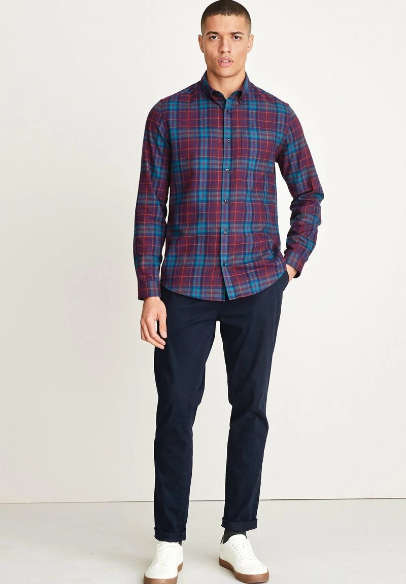 Next Herren LONG SLEEVE - Hemd - Purple – Bild 2