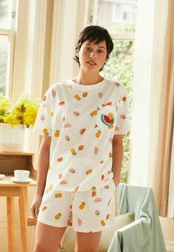 Next Damen SET - Nachtwäsche Set - White Tropical Fruit