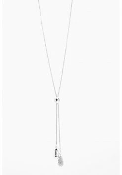 Next Damen PAVÃ© TEARDROP LARIAT - Halskette - Silver