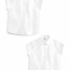 Next Kinder 2 PACK SHORT SLEEVE - Hemdbluse - White