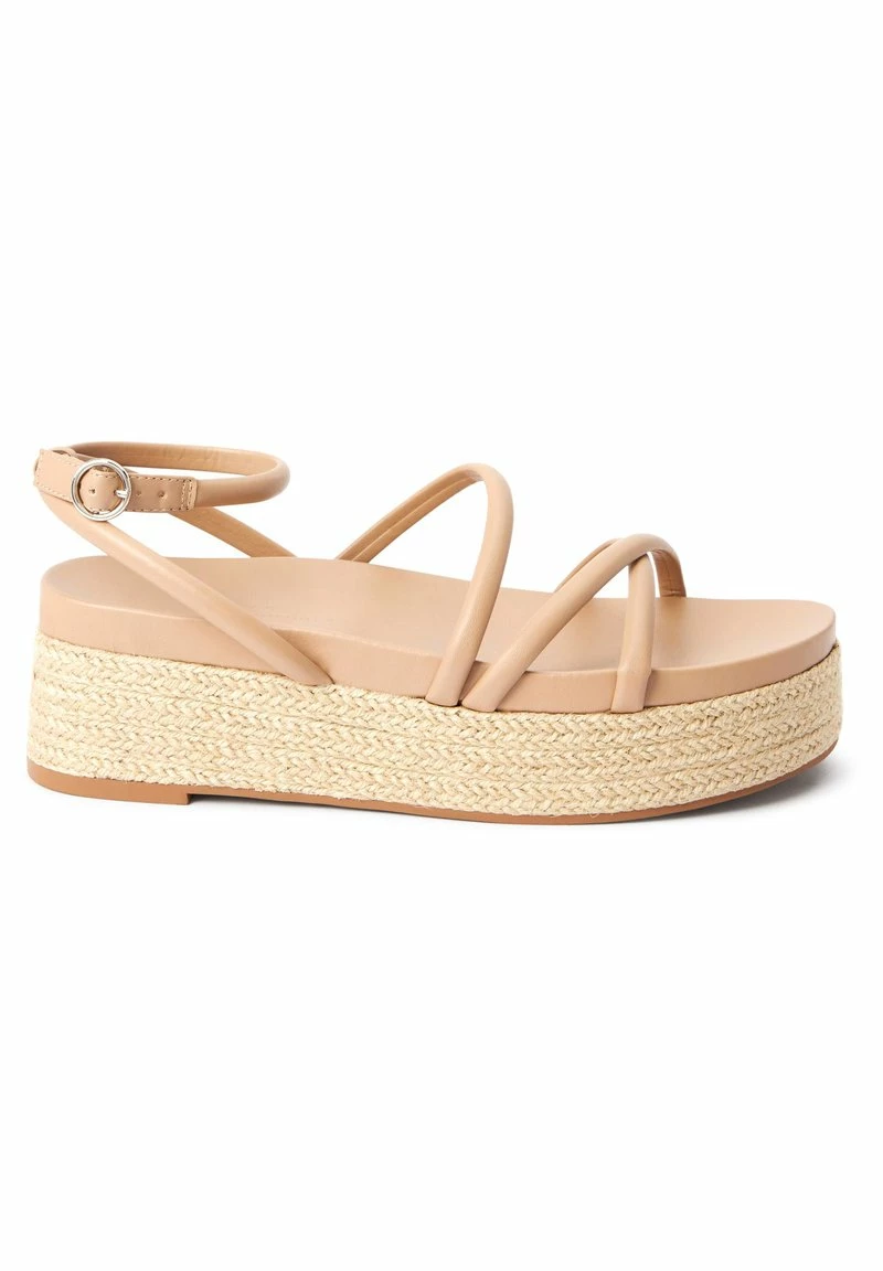 Next Damen Plateausandalette - Nude