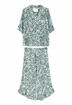 Next Damen SET - Nachtwäsche Set - Green