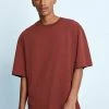 Next Herren T-Shirt Basic - Brick Red