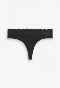 Next TRIM BLEND KNICKERS 3 PACK - String - Black | Damen