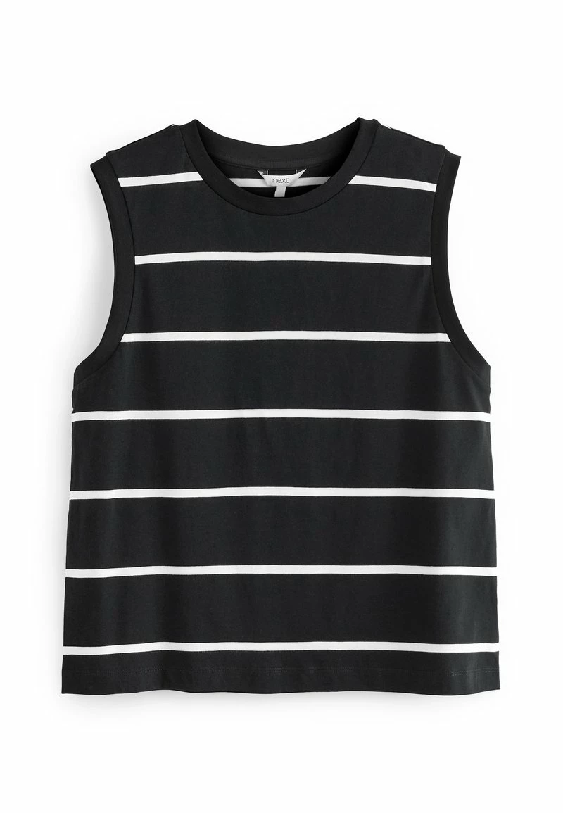 Damen NEXT CREW NECK TANK - Top - Black White Stripe – Bild 5