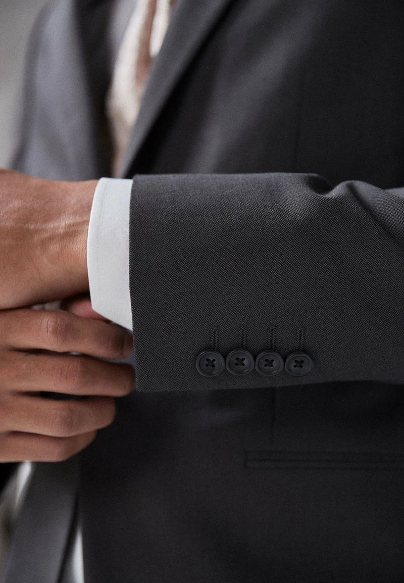 Next Herren NAVY SLIM FIT MORNING SUIT JACKET - Anzugsakko - Grey – Bild 4