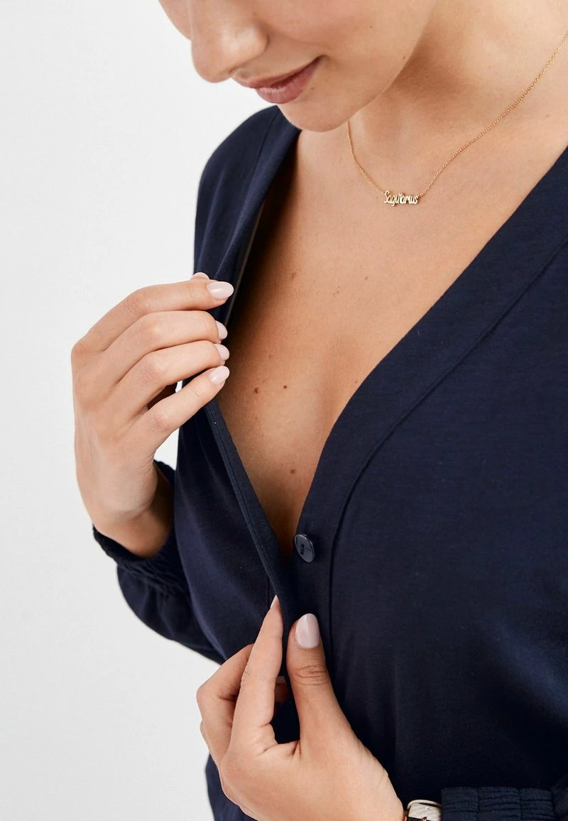 Next Damen MATERNITY/NURSING ELASTICATED WAIST - Jumpsuit - Navy Blue – Bild 3