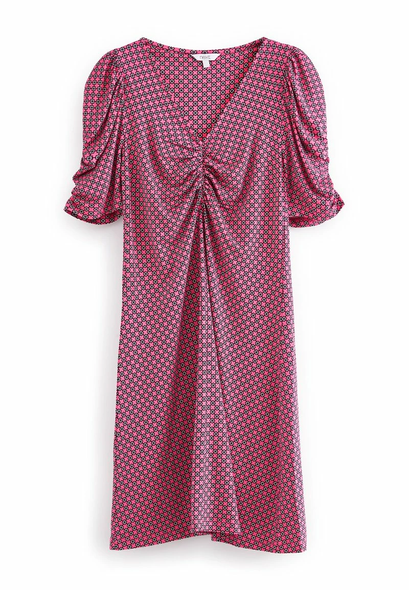 Next SHORT SLEEVE TEA - Freizeitkleid - Pink Geometric Print | Damen – Bild 5