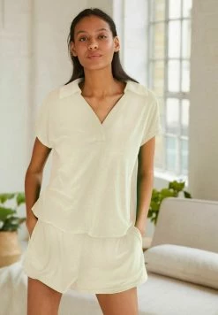 Next Damen Nachtwäsche Hose - Ecru Cream