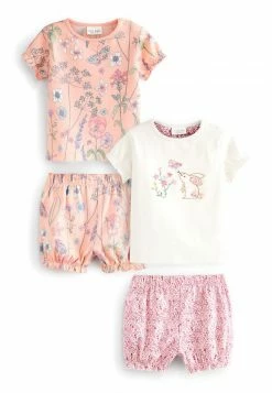 Next Kinder 2 PACK SET - Shorts - Pink Floral Bunny