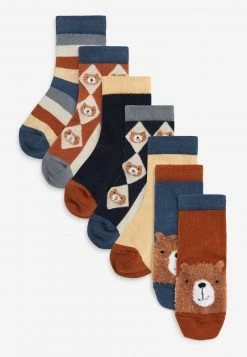 Next Unisex 7 PACK COTTON RICH STRIPE YOUNGER - Socken - Yellow