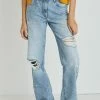 Next Damen Jeans Straight Leg - Blue Denim