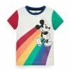 Next Kinder RAINBOW MICKEY MOUSE SHORT SLEEVE - T-Shirt Print - White