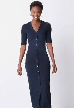 Next Damen SHORT SLEEVE - Etuikleid - Navy Blue