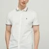 Next STRETCH OXFORD TIPPED COLLAR SHORT SLEEVE - Hemd - White | Herren