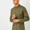 Next Herren LONG SLEEVE OXFORD - Hemd - Green