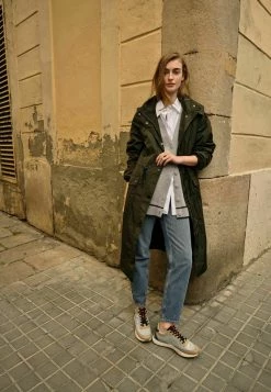 Next LONGLINE - Parka - Khaki Green | Damen