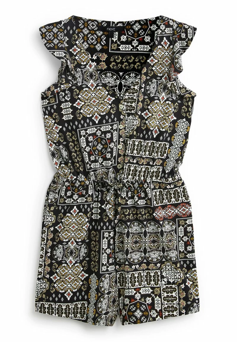 Next Damen SLEEVELESS BUTTON FRONT - Jumpsuit - Black Print – Bild 4