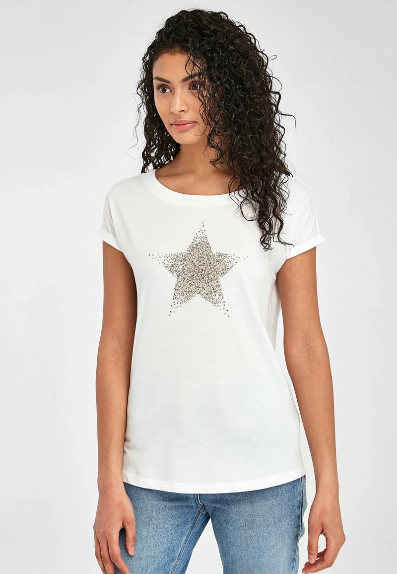 Next Damen T-Shirt Print - White