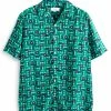 Next Herren SHORT SLEEVE - Hemd - Green Red