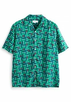 Next Herren SHORT SLEEVE - Hemd - Green Red