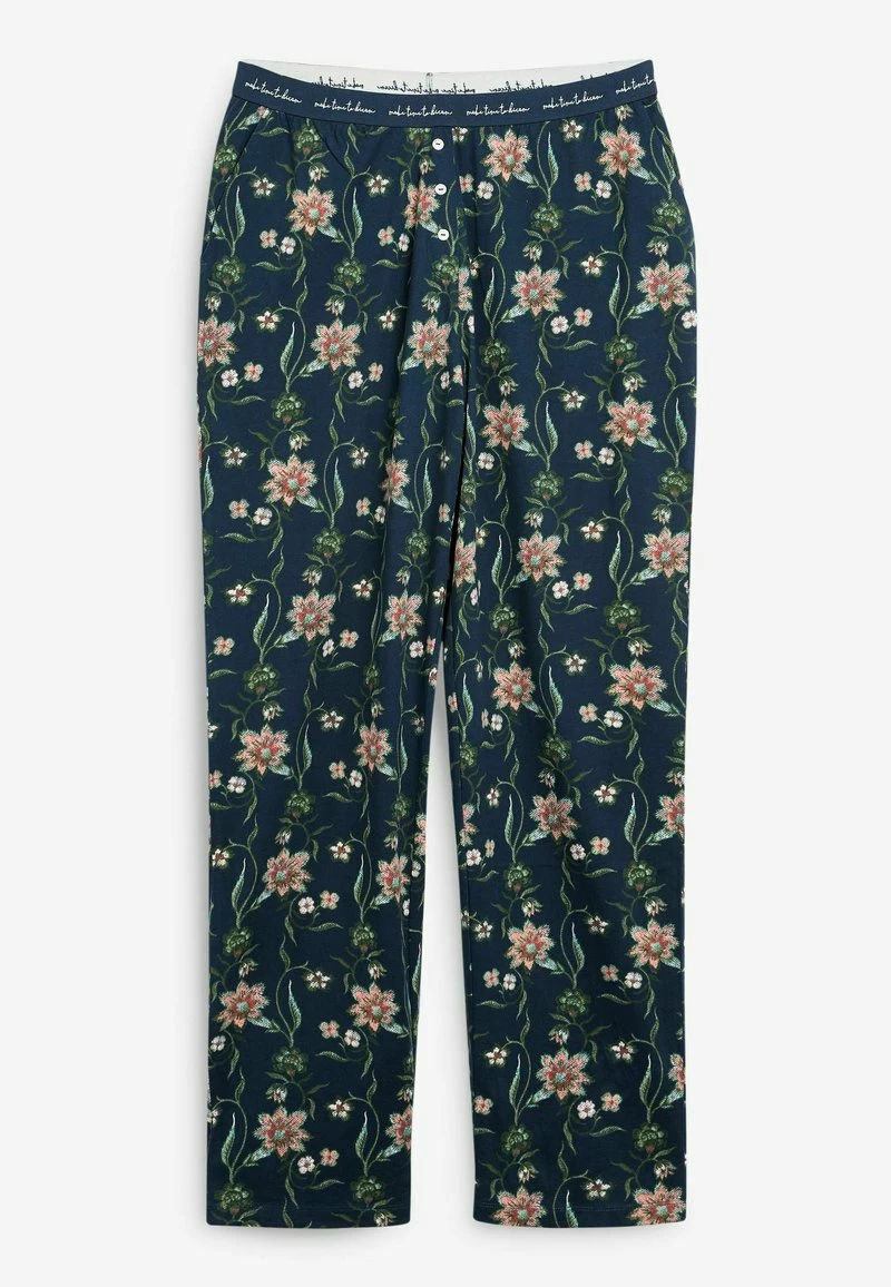 Next Damen 2 PACK - Pyjama - Navy Blue Floral Green – Bild 4