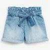 Next Kinder Jeans Shorts - Bleached Denim
