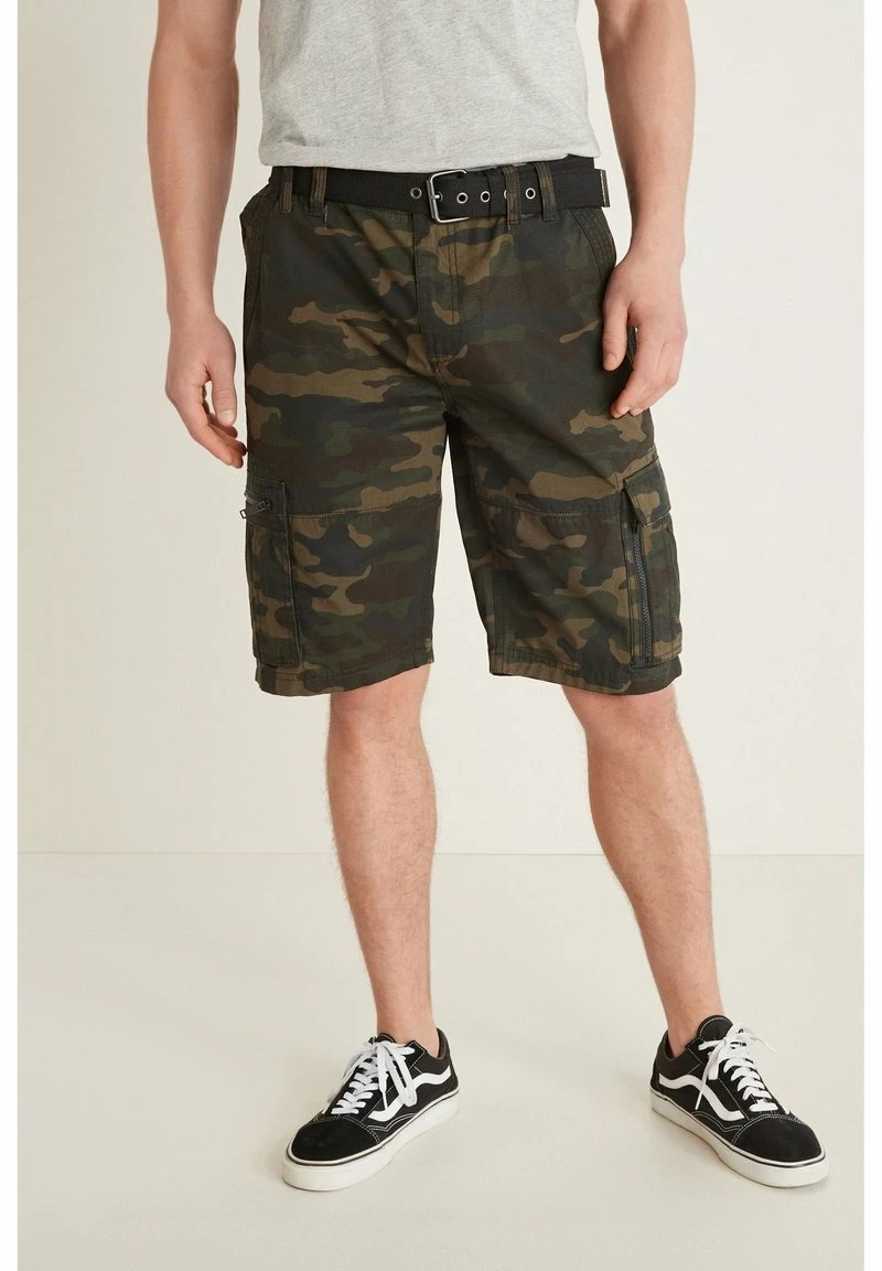 Next Herren RIPSTOP - Shorts - Khaki Green Camo
