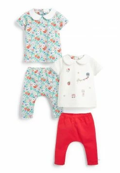 Next Kinder SET - Leggings - Hosen - Red White Blue Floral