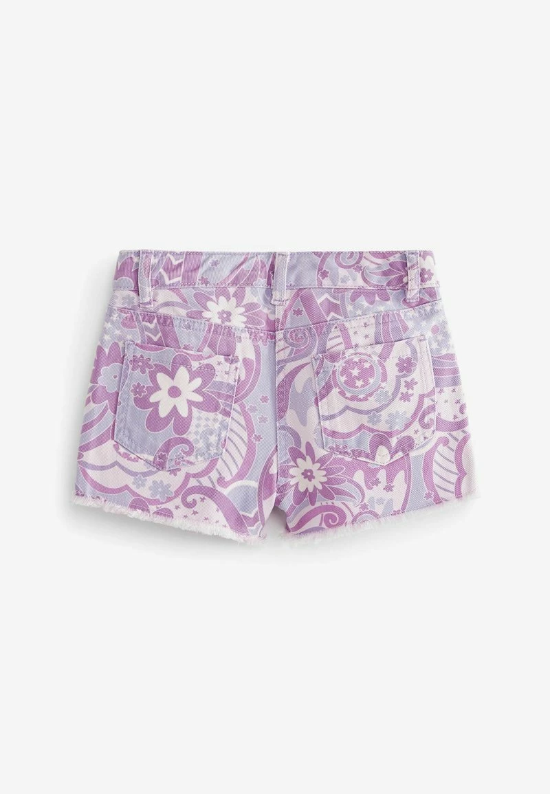 Next Kinder FRAYED HEM - Jeans Shorts - Purple Swirl Print – Bild 6