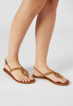 Next ROSE GOLD REGULAR/WIDE FIT FOREVER COMFORTÂ® DOUBLE PLAIT TOE TH - Zehentrenner - Brown | Damen