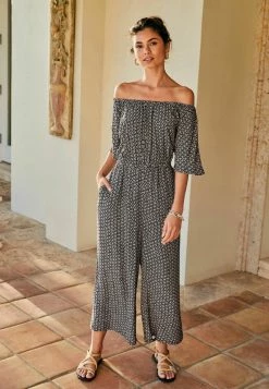 Next Damen OFF SHOULDER - Jumpsuit - Monochrome