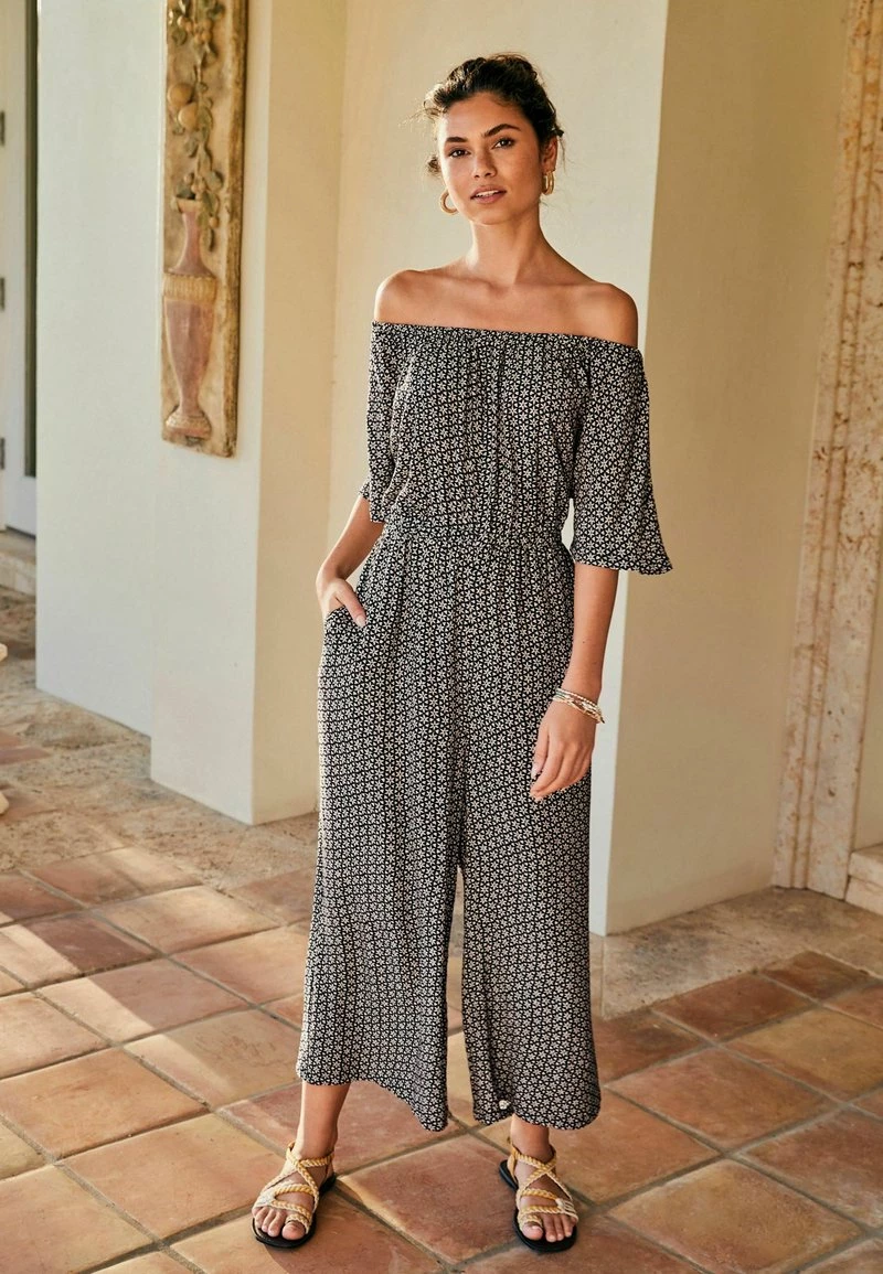 Next Damen OFF SHOULDER - Jumpsuit - Monochrome