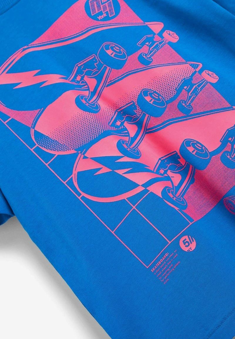 Next Kinder GRAPHIC - T-Shirt Print - Cobalt Blue Skateboard – Bild 3