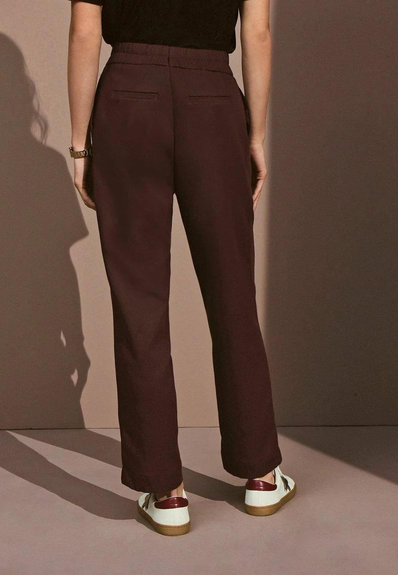 Next Damen ZIP FRONT TAPER LEG - Stoffhose - Brown – Bild 3