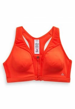 Next Damen HIGH IMPACT ZIP FRONT - Bustier - Orange