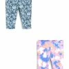 Next Kinder 2 PACK CROPPED - Leggings - Hosen - Blue Pink Tie Dye And Summer Print