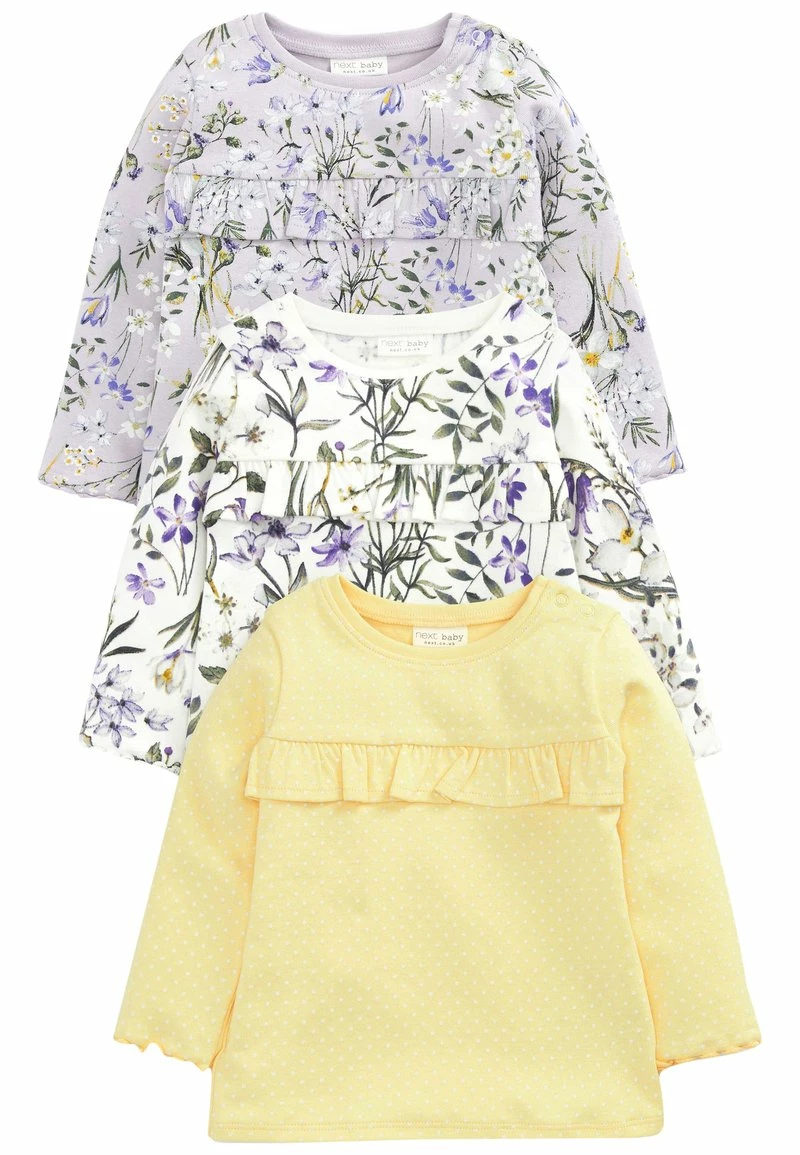 Next Kinder 3 PACK LONG SLEEVE - Langarmshirt - Purple